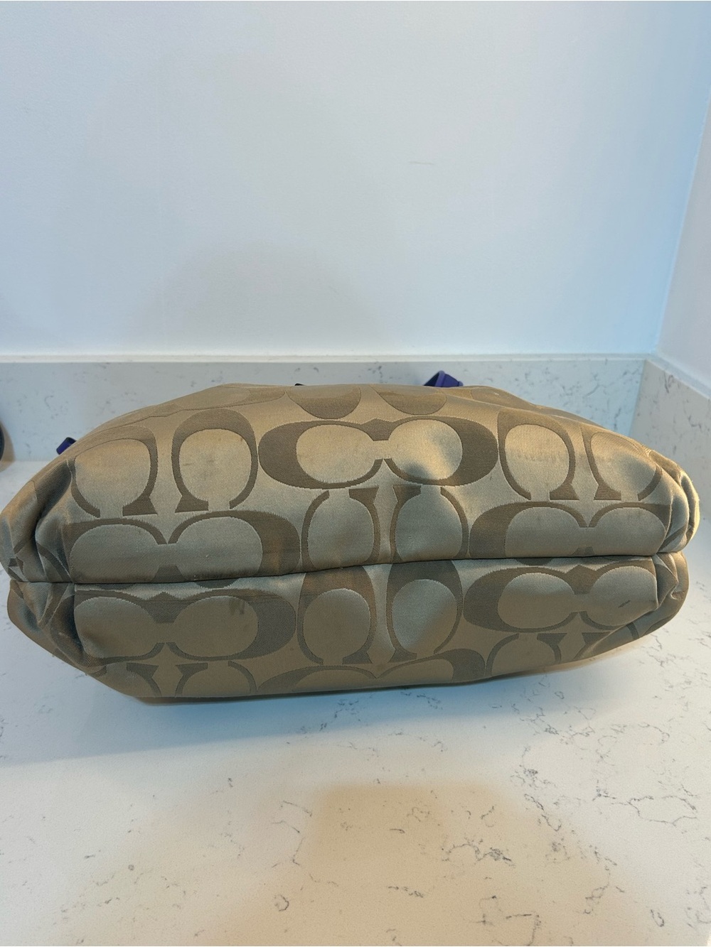Y2k Coach Poppy Daisy Signature Sateen Large Tote Bag… - Gem